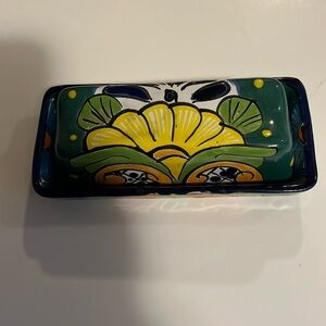 Mexican ceramic butter dish